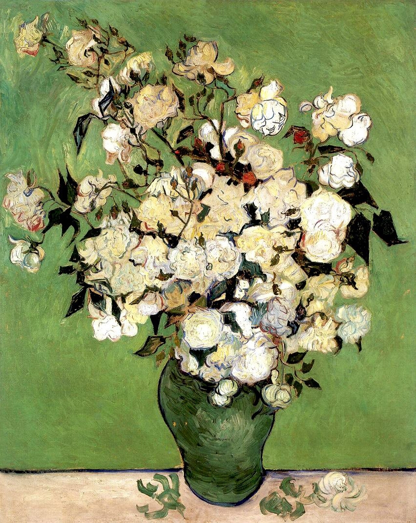 A Vase of Roses (1890) Vincent van Gogh tablo - Dekolata