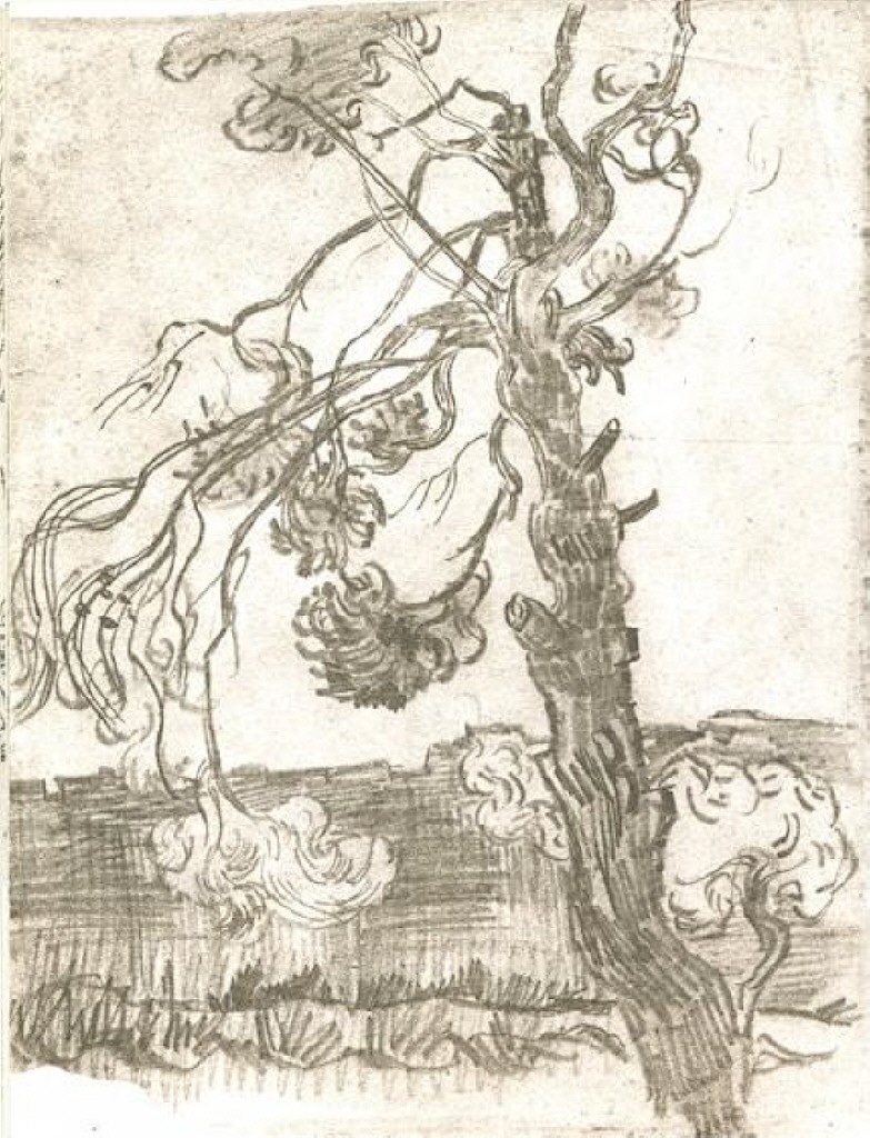 A Weather Beaten Pine Tree (1889) Vincent van Gogh tablo - Dekolata