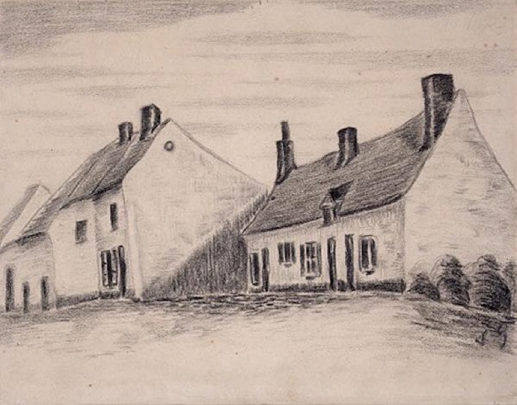 A Zandmennik house (1879) Vincent van Gogh tablo - Dekolata