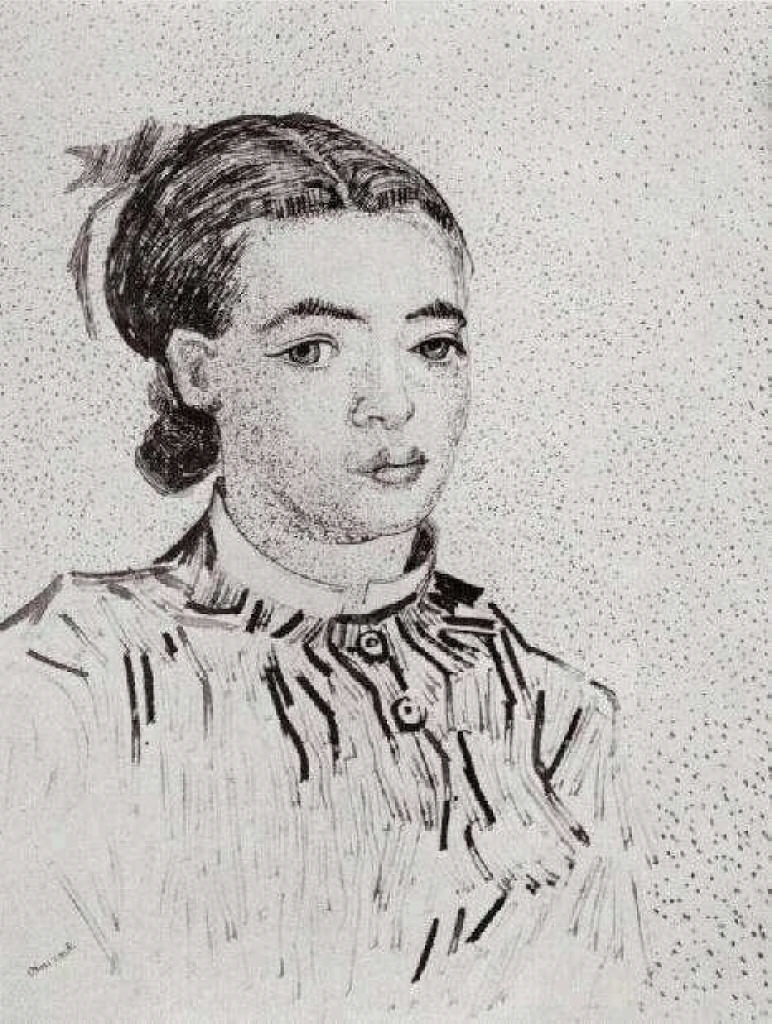 A mousmé, half Figure (1888) Vincent van Gogh tablo - Dekolata