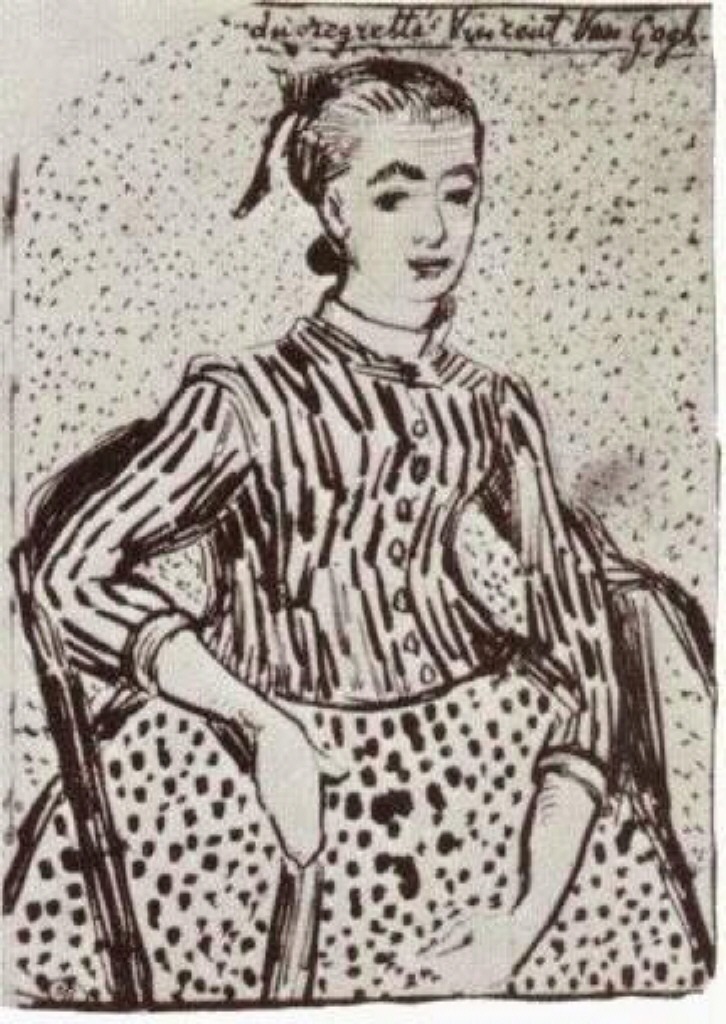 A mousmé, sitting (1888) Vincent van Gogh tablo - Dekolata