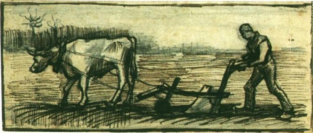 At the Plough (1884) Vincent van Gogh tablo - Dekolata