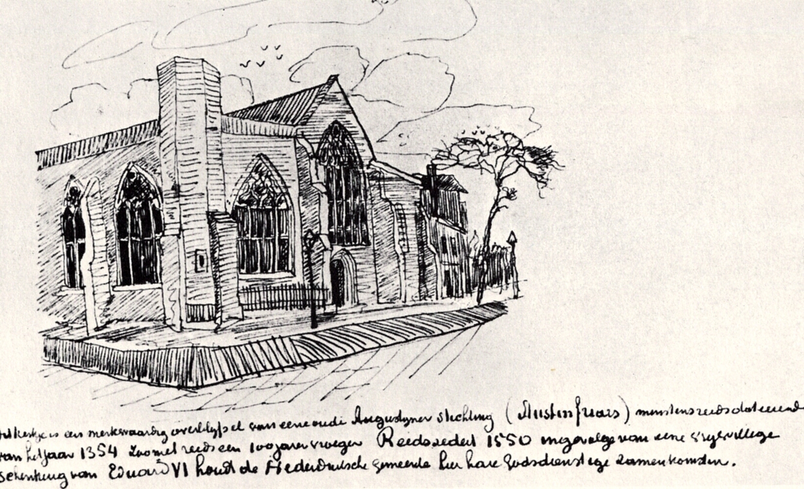 Austin Friars Church, London (1874) Vincent van Gogh tablo - Dekolata