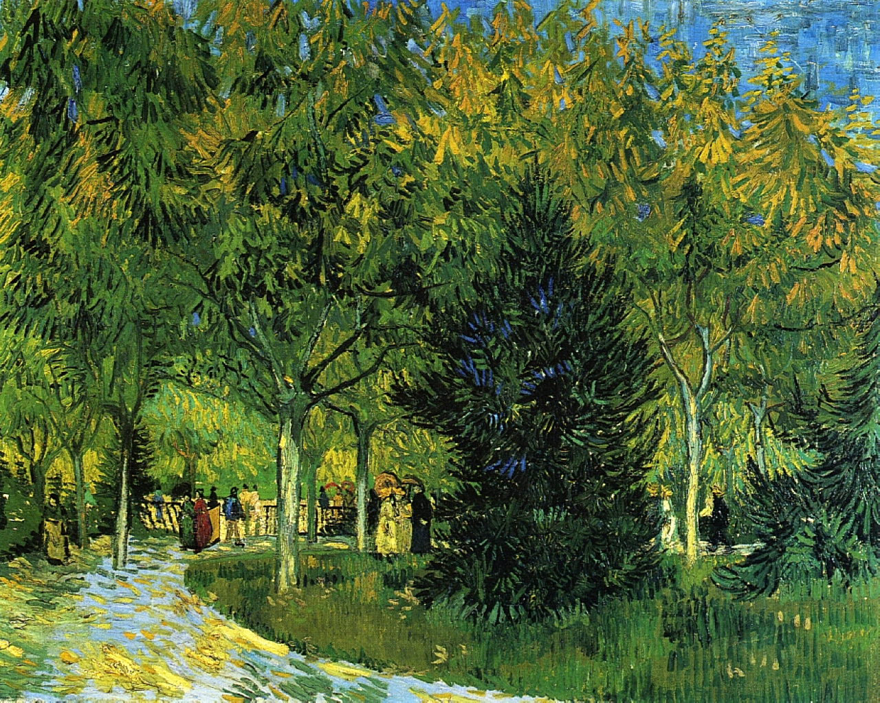 Avenue in the Park (1888) Vincent van Gogh tablo - Dekolata