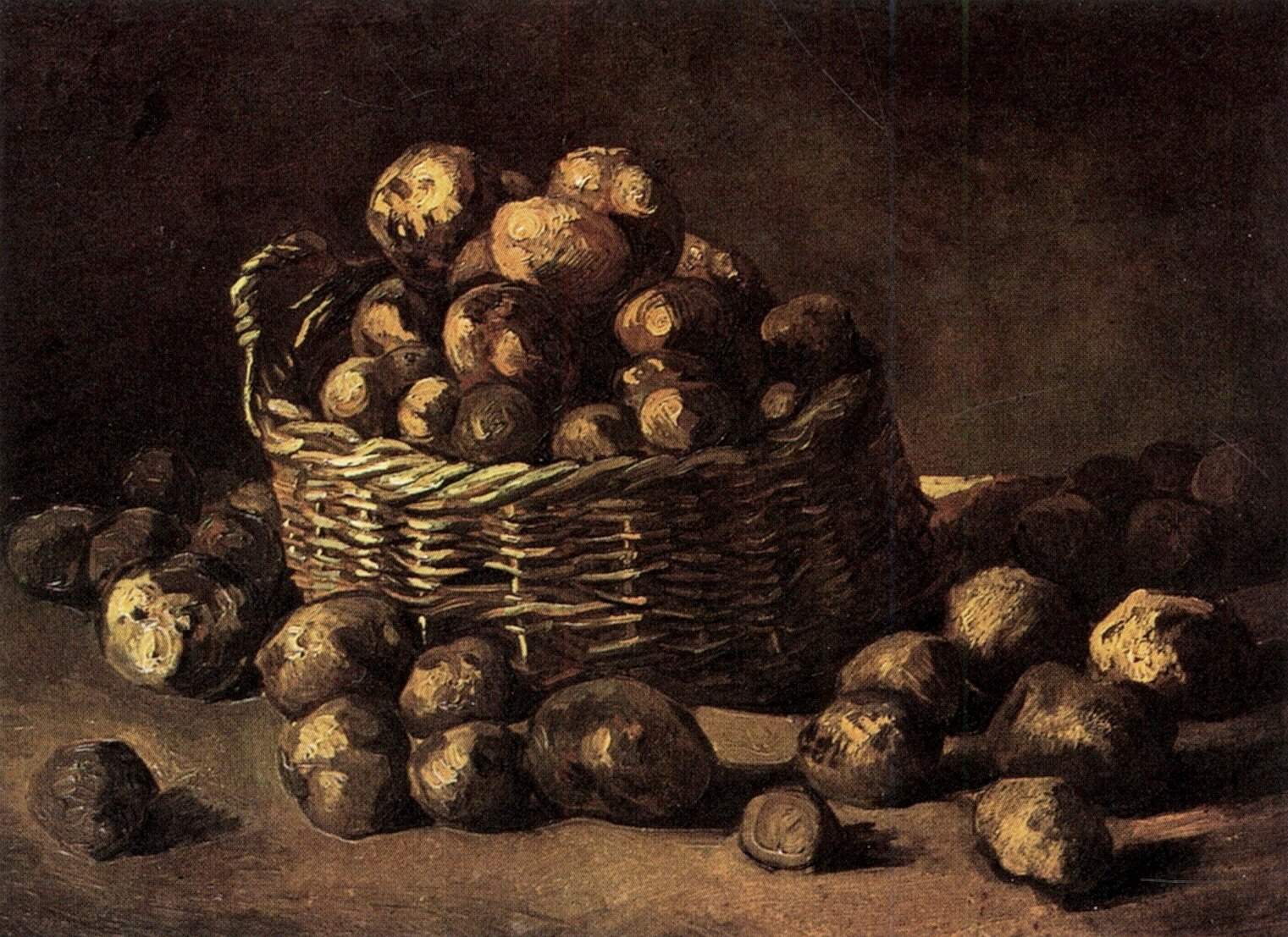 Basket of Potatoes (1885) Vincent van Gogh tablo - Dekolata