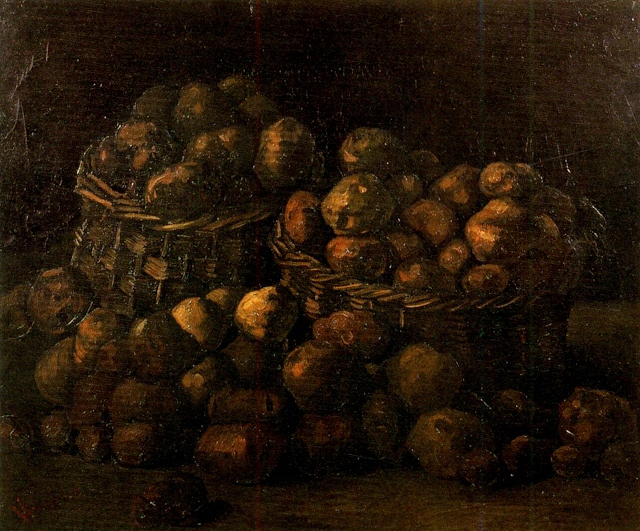 Baskets of Potatoes (1885) Vincent van Gogh tablo - Dekolata
