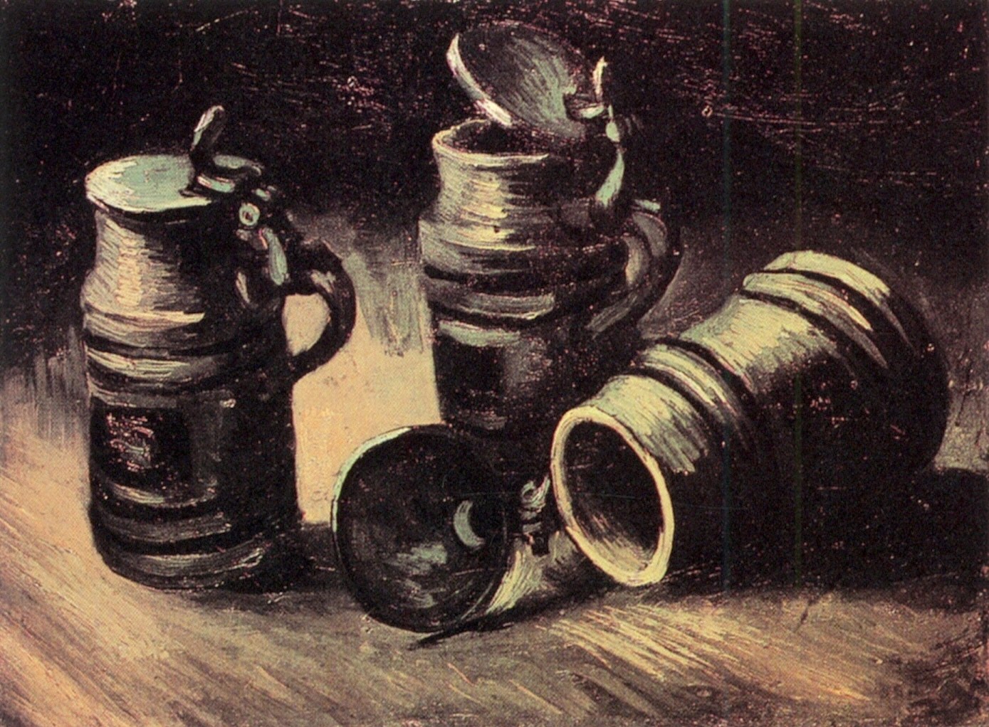 Beer Tankards (1885) Vincent van Gogh tablo - Dekolata