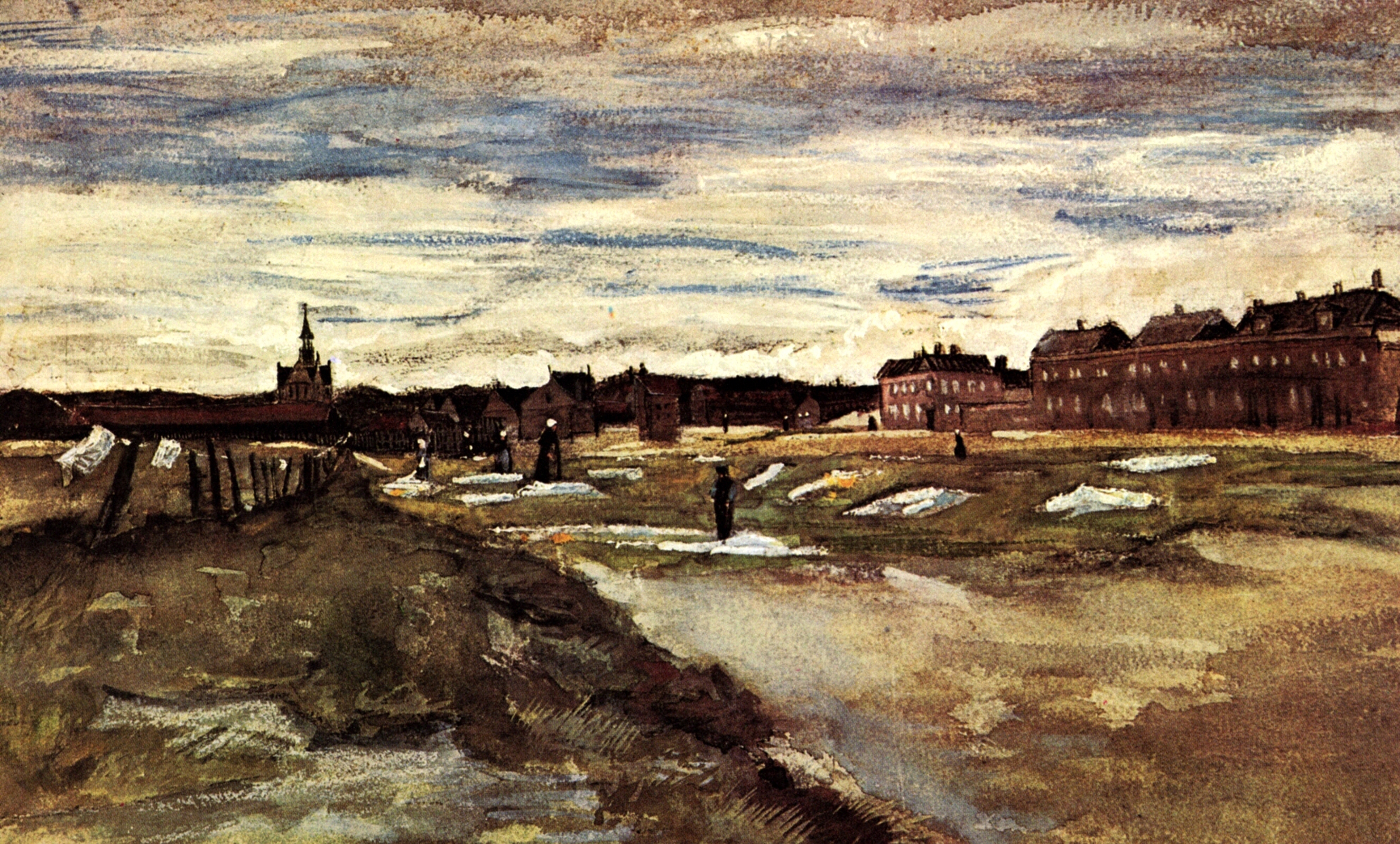 Bleaching Ground (1882) Vincent van Gogh tablo - Dekolata