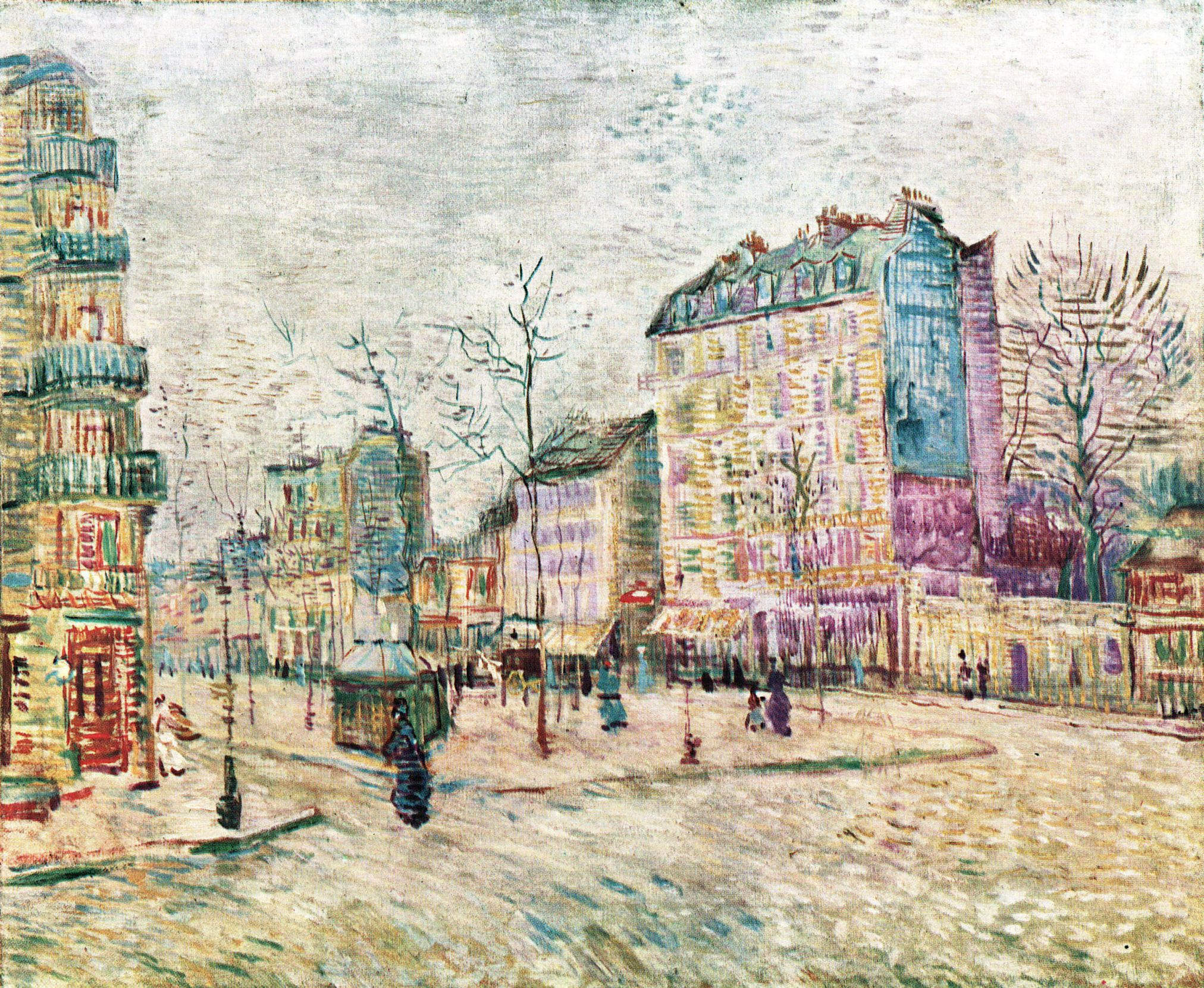 Boulevard de Clichy (1887) Vincent van Gogh tablo - Dekolata