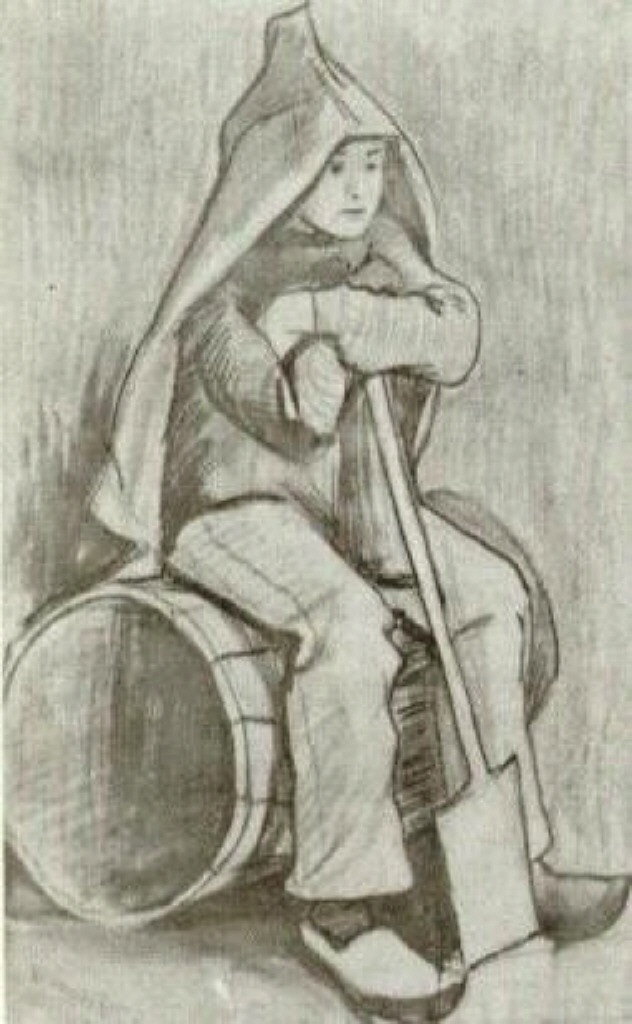 Boy with Spade (1882) Vincent van Gogh tablo - Dekolata