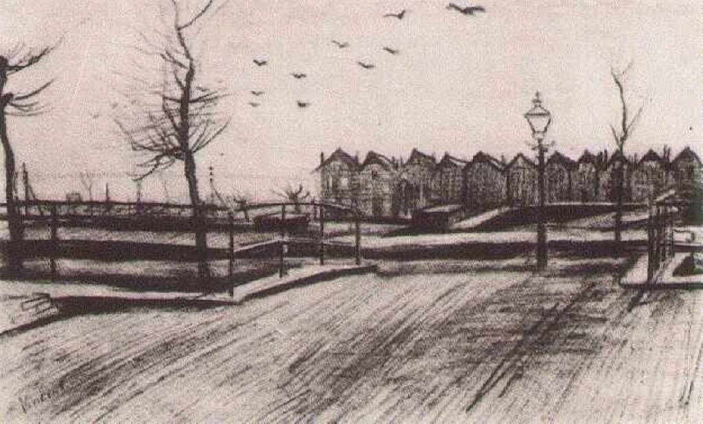 Bridge near the Schenkweg (1882) Vincent van Gogh tablo - Dekolata