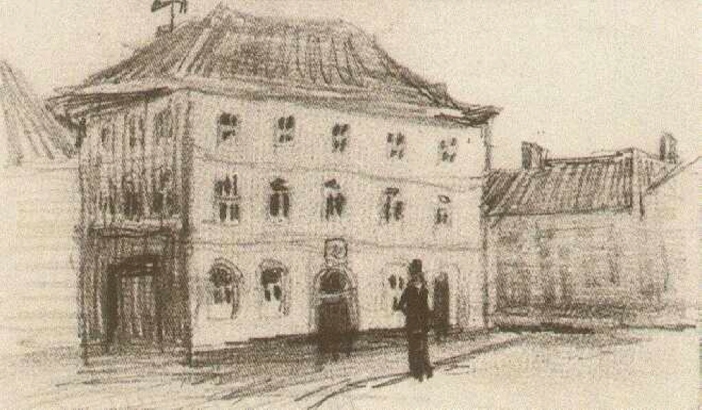 Building in Eindhoven (the Weigh House) (1885) Vincent van Gogh tablo - Dekolata