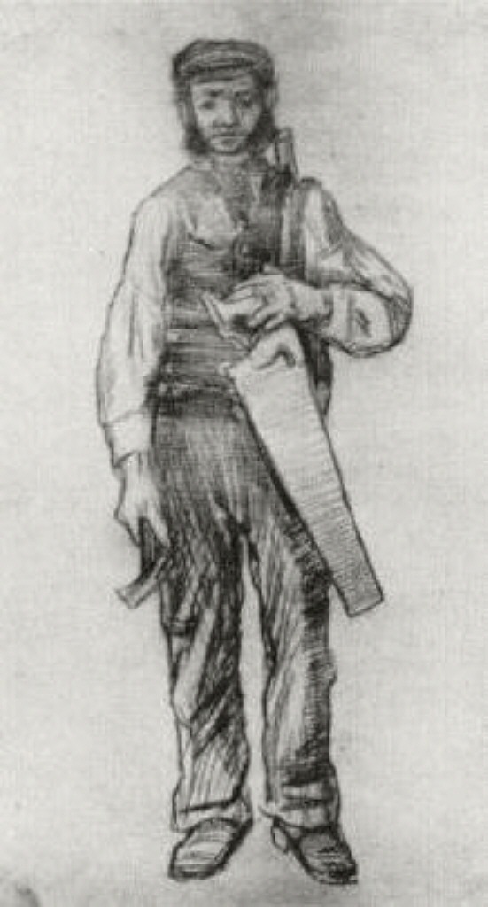 Carpenter (1882) Vincent van Gogh tablo - Dekolata