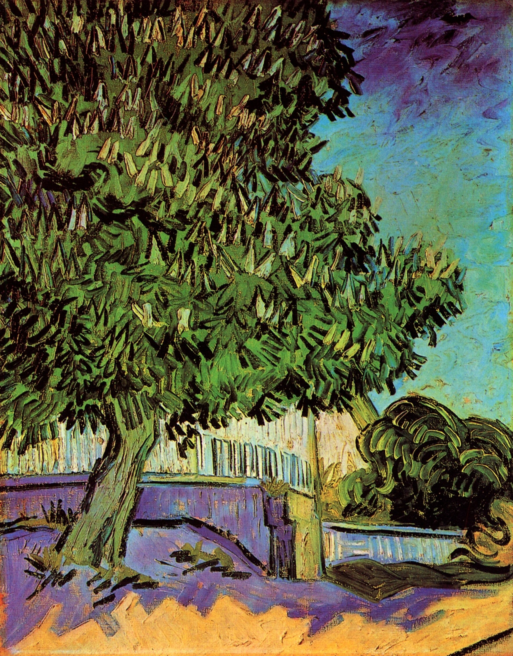 Chestnut Tree in Blossom (1890) Vincent van Gogh tablo - Dekolata