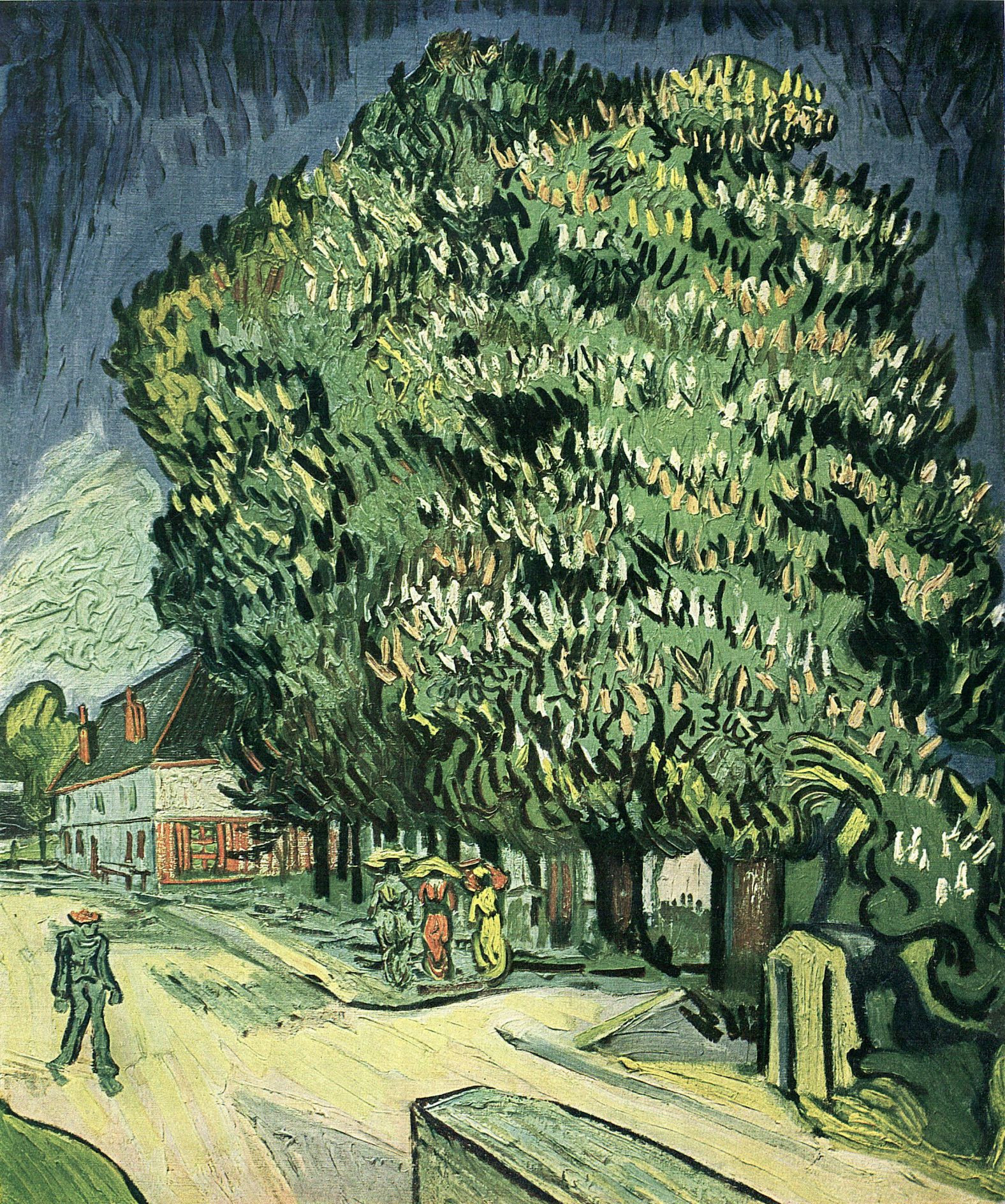 Chestnut Trees in Blossom (1890) Vincent van Gogh tablo - Dekolata