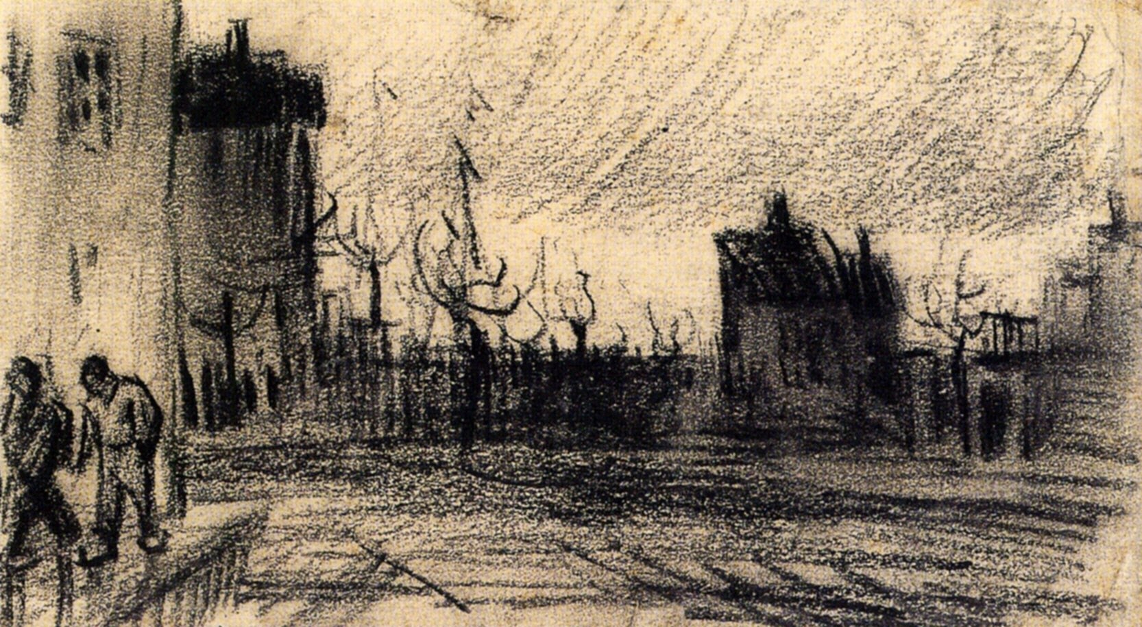 City View (1885) – Vincent van Gogh Tablo