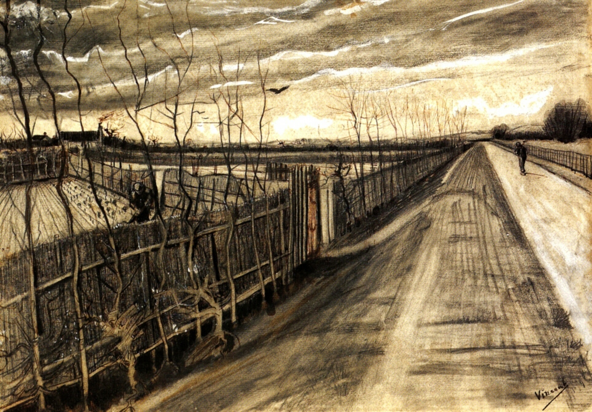 Country Road (1890) Vincent van Gogh tablo - Dekolata