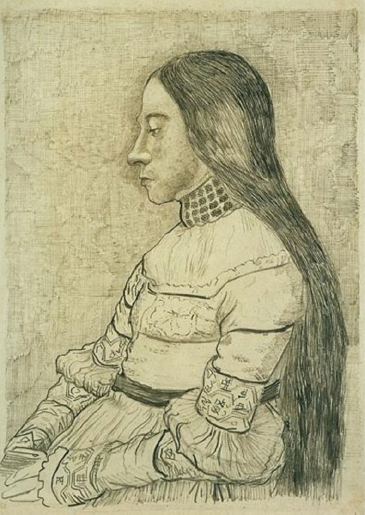 Daughter of Jacob Meyer (1881) – Vincent van Gogh Tablo