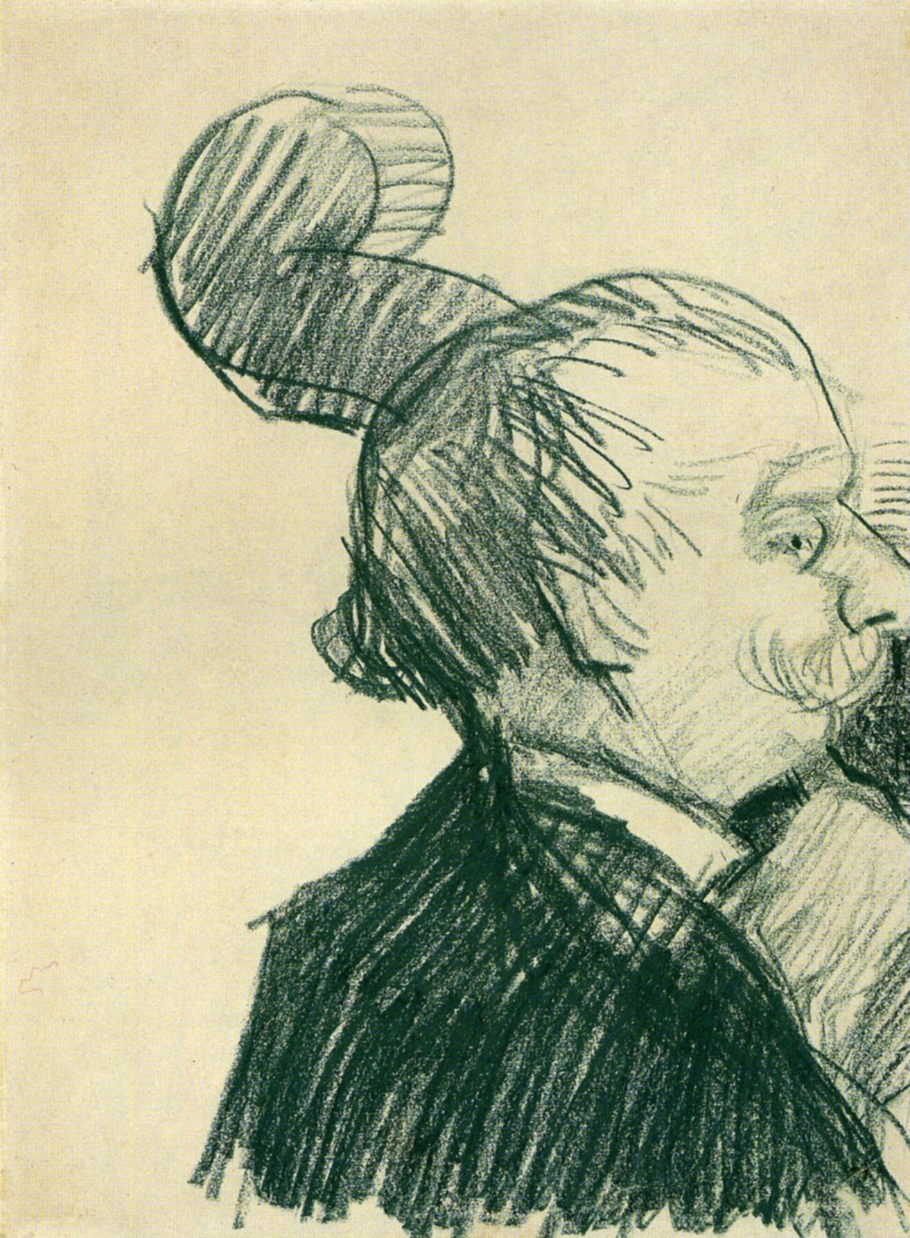 Double Bass Player (1887) Vincent van Gogh tablo - Dekolata
