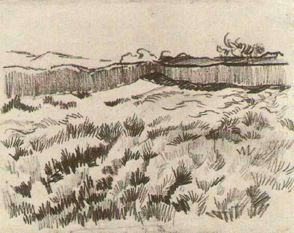 Enclosed Field (1889) Vincent van Gogh tablo - Dekolata