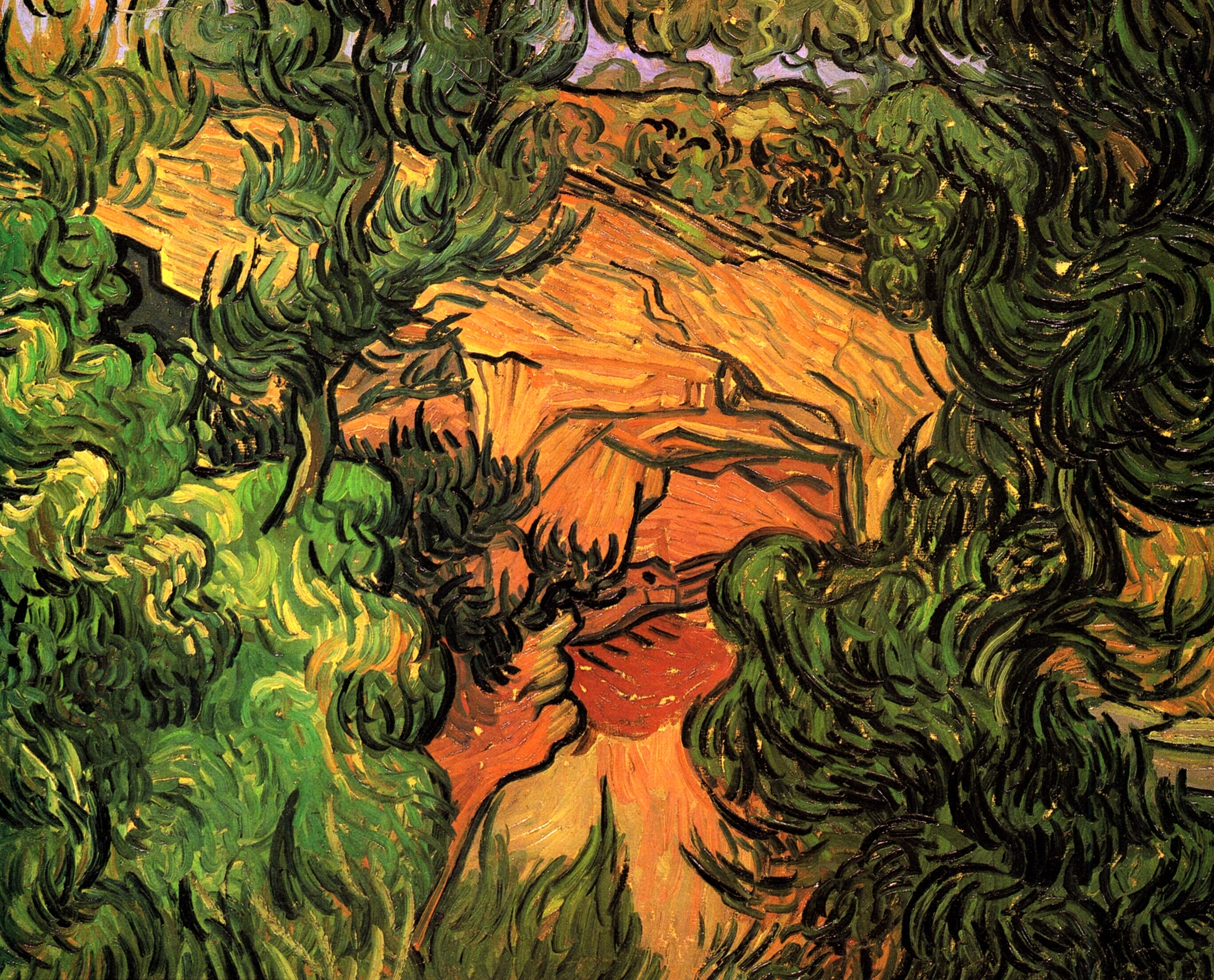 Entrance to a Quarry (1889) Vincent van Gogh tablo - Dekolata