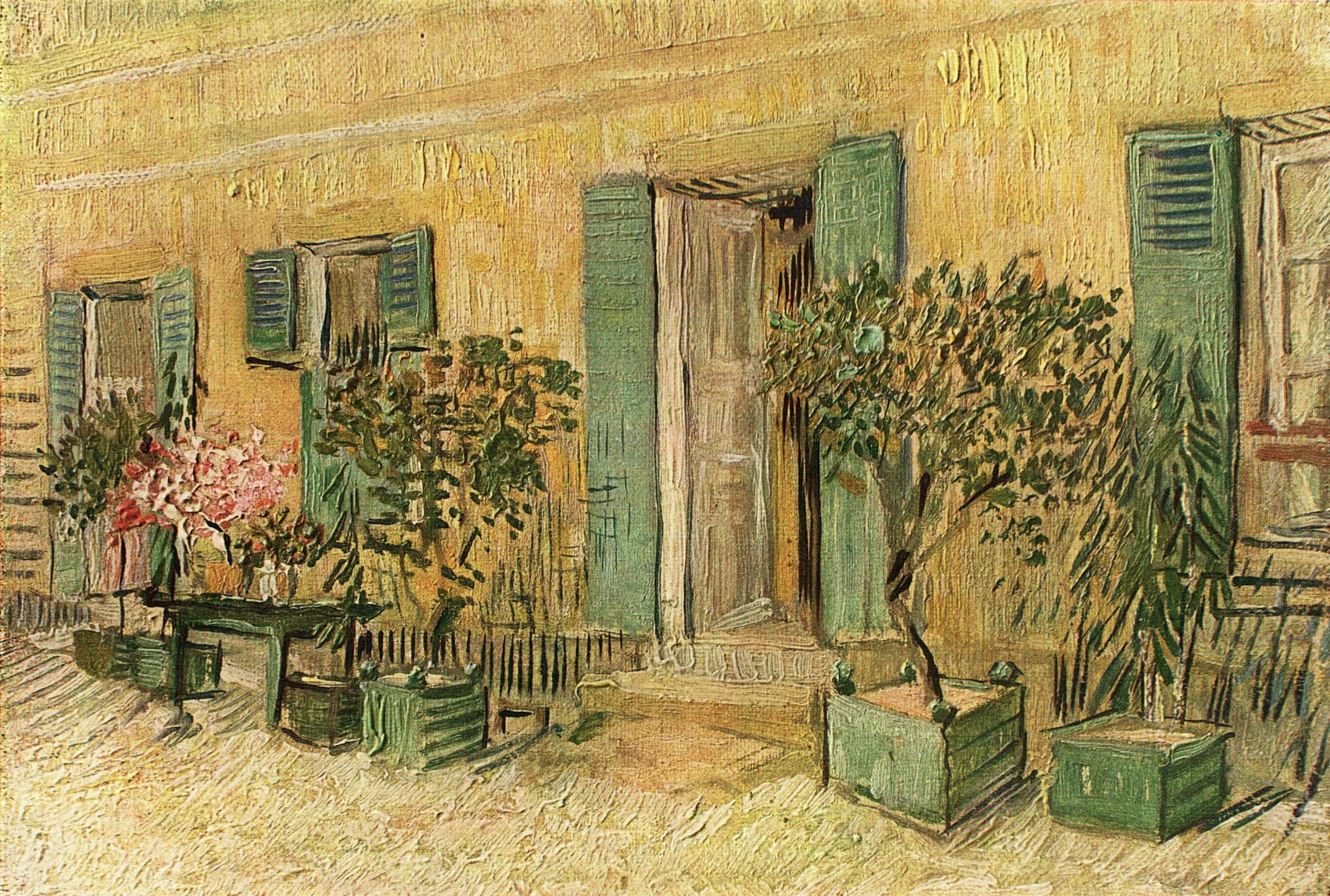 Exterior of a Restaurant at Asnieres (1887) Vincent van Gogh tablo - Dekolata