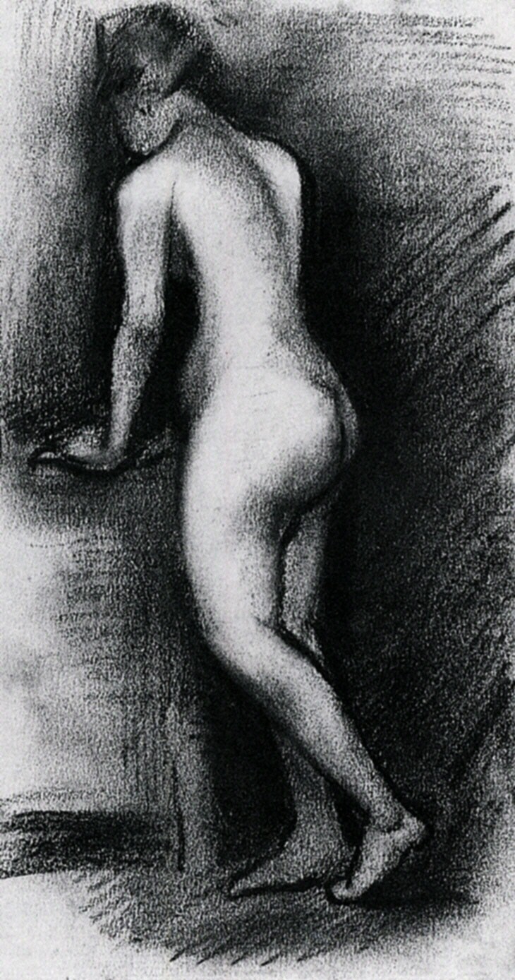 Female Nude, Standing (1886) Vincent van Gogh tablo - Dekolata