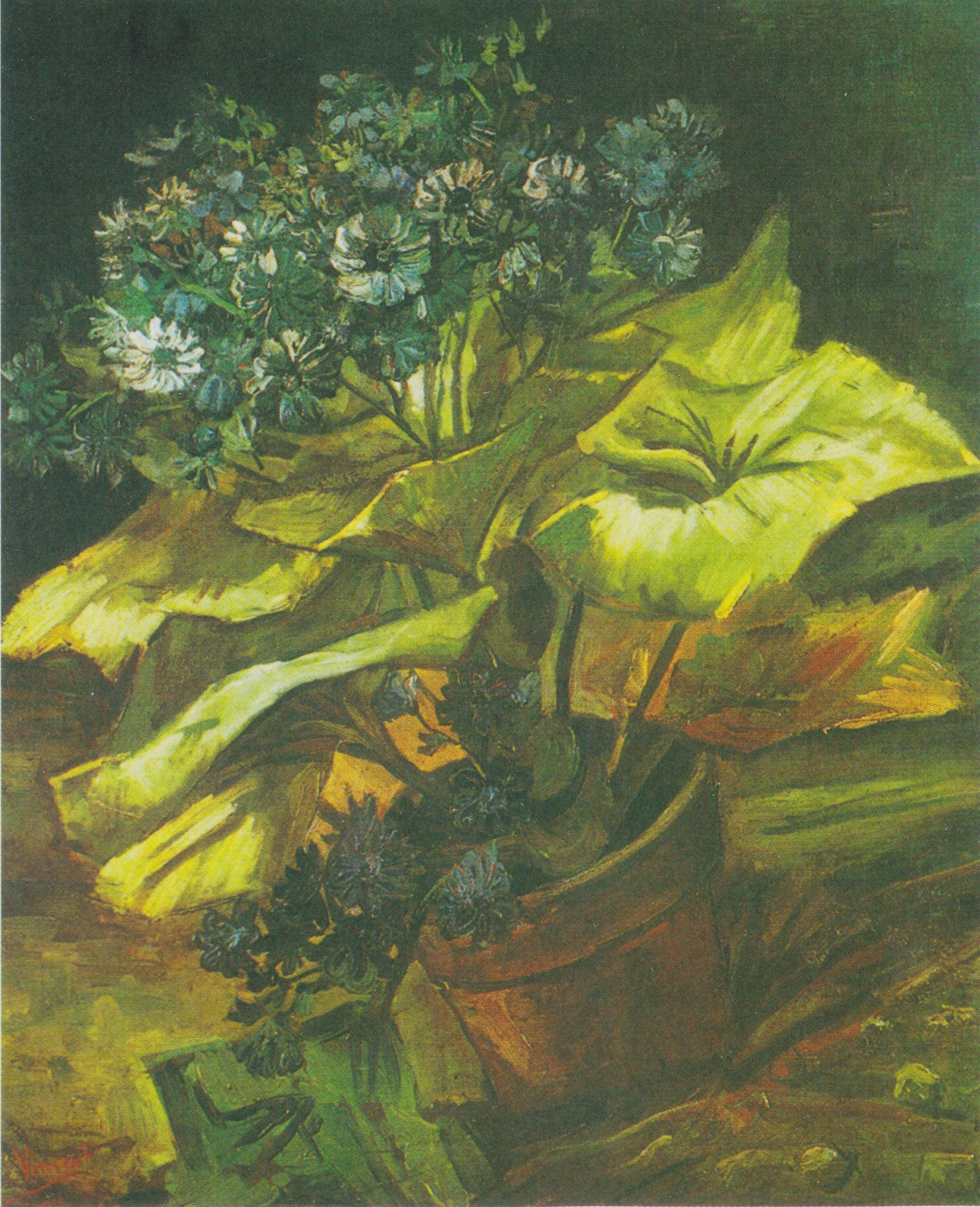 Flower Pot with Asters (1886) Vincent van Gogh tablo - Dekolata