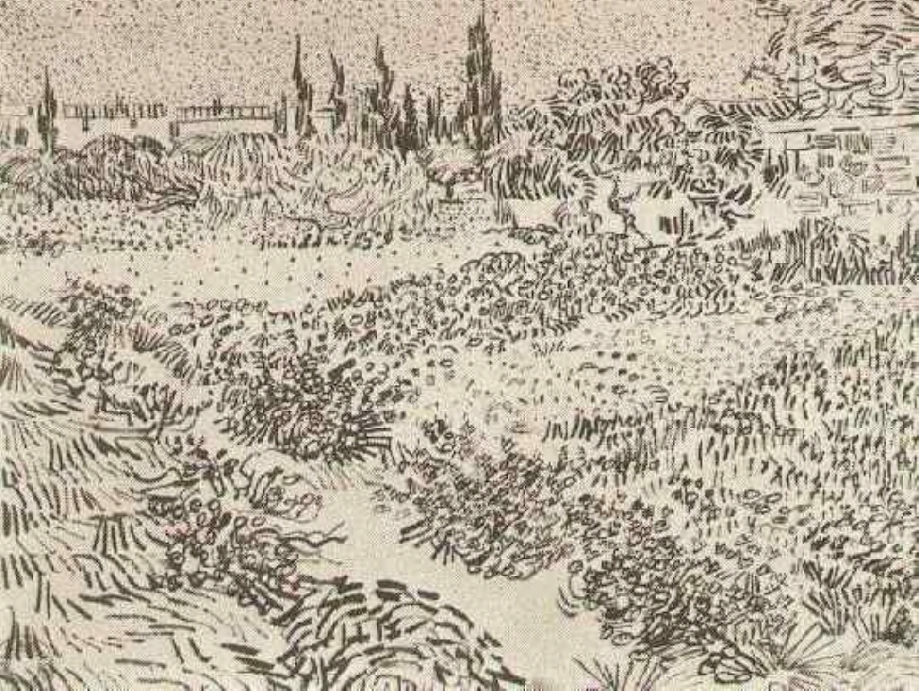 Garden with Flowers (1888) Vincent van Gogh tablo - Dekolata