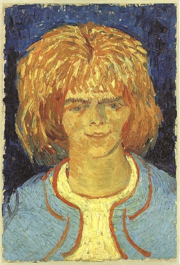 Girl with Ruffled Hair (The Mudlark) (1888) Vincent van Gogh tablo - Dekolata