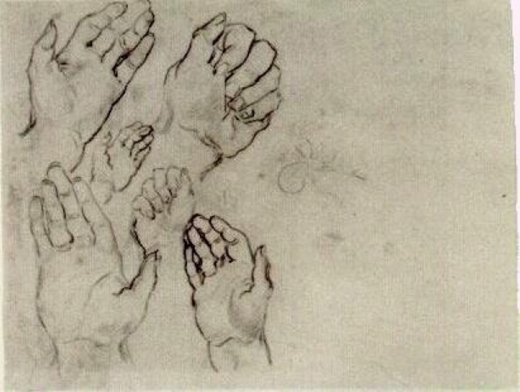 Hands (1885) Vincent van Gogh tablo - Dekolata