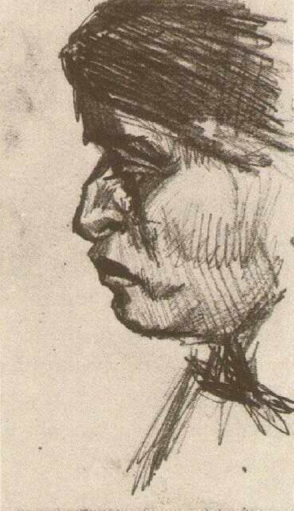 Head of a Man (1885) Vincent van Gogh tablo - Dekolata