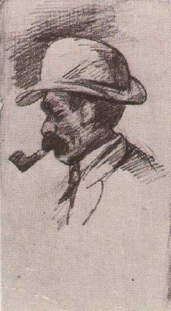 Head of a Man (1886) Vincent van Gogh tablo - Dekolata