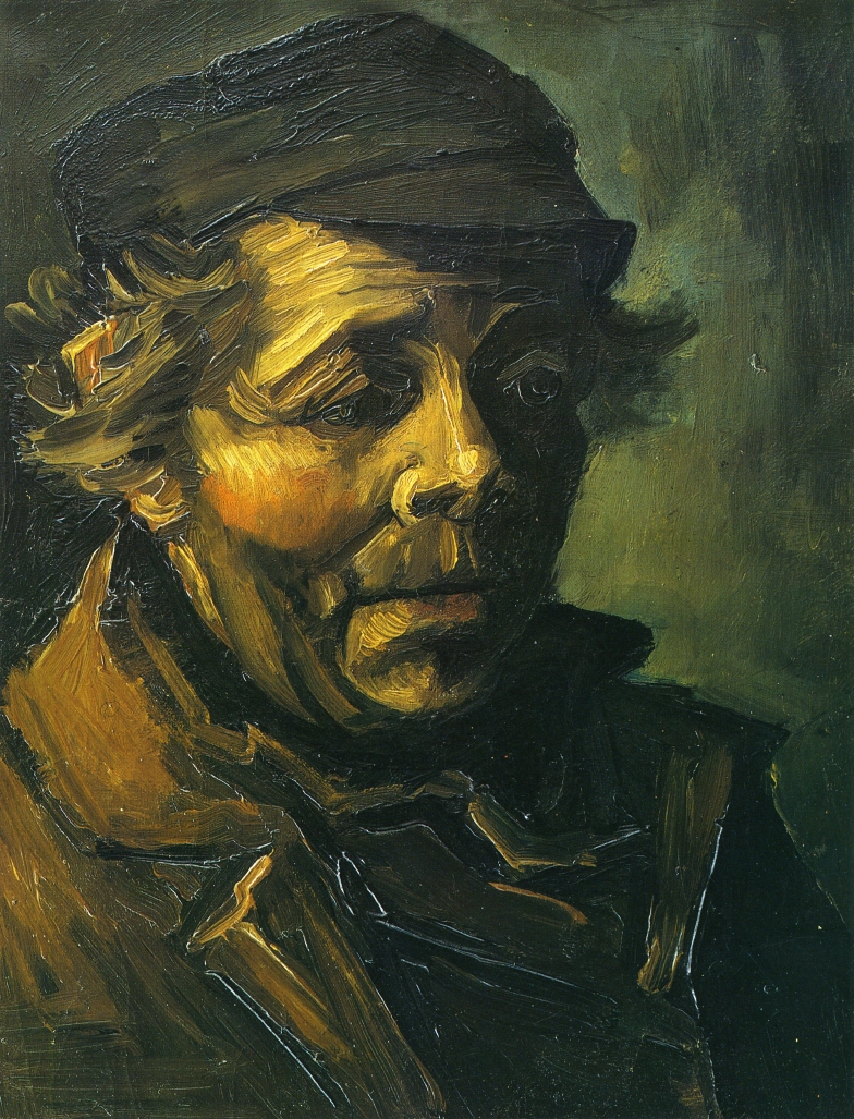Head of a Peasant (Study for the Potato Eaters) (1885) Vincent van Gogh tablo - Dekolata