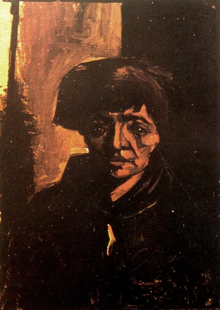 Head of a Peasant Woman (1884) Vincent van Gogh tablo - Dekolata