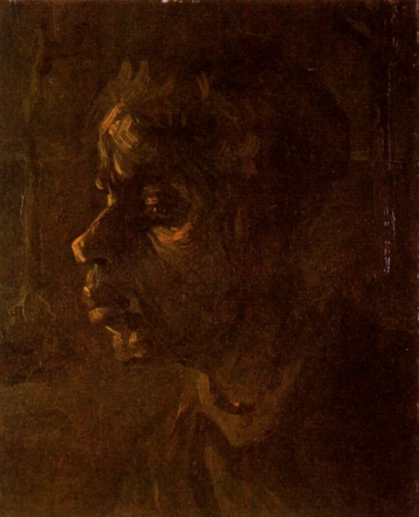Head of a Peasant Woman (1885) Vincent van Gogh tablo - Dekolata