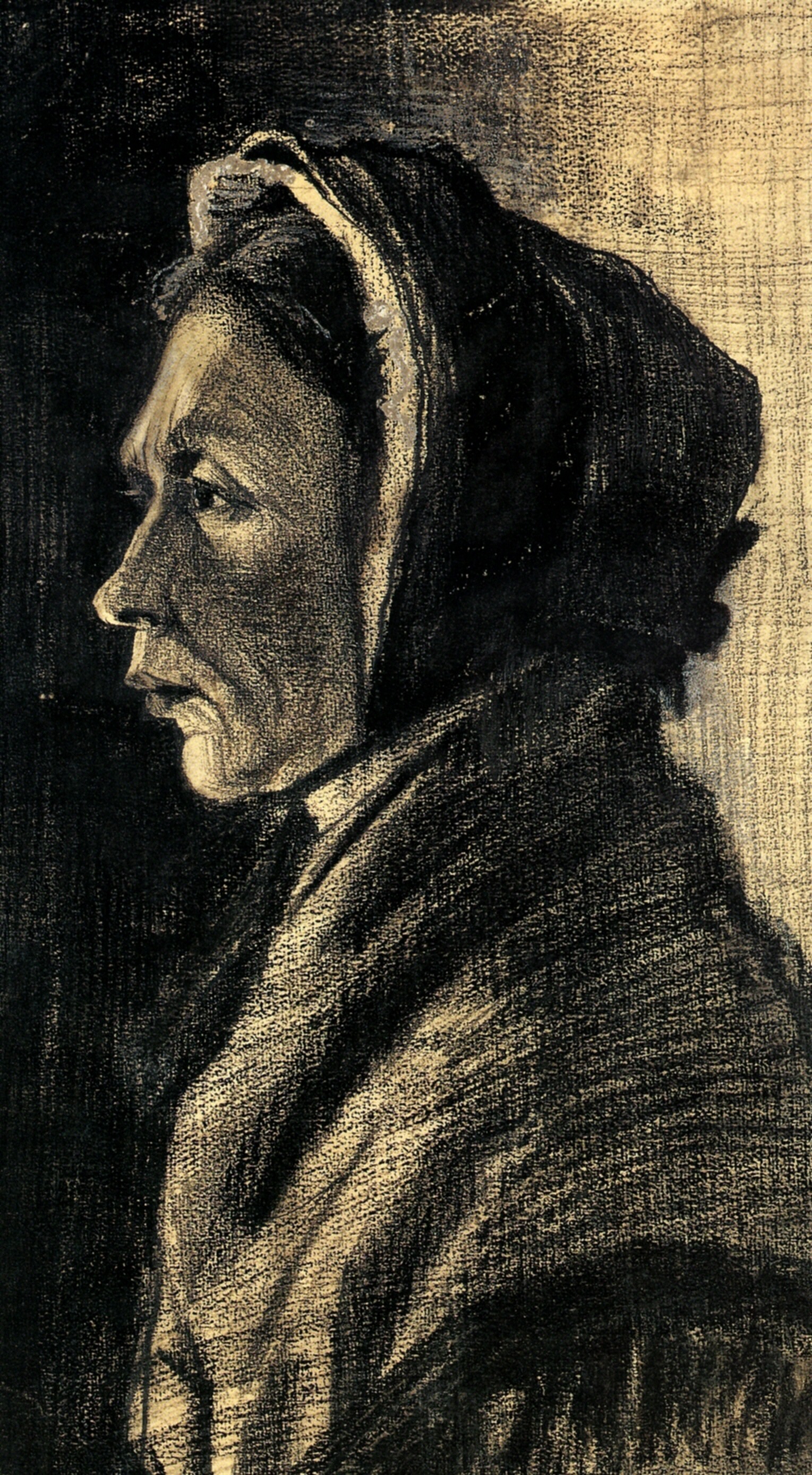 Head of a Woman (1883) – Vincent van Gogh Tablo