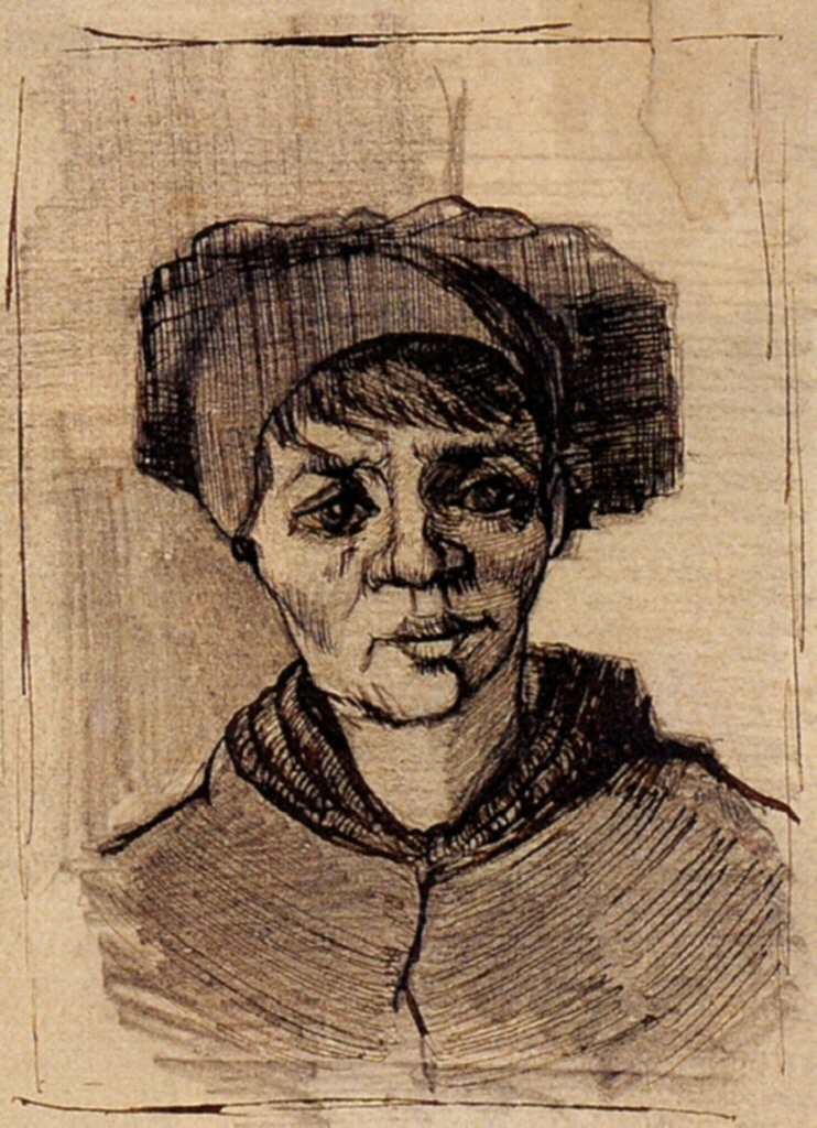 Head of a Woman (1885) Vincent van Gogh tablo - Dekolata