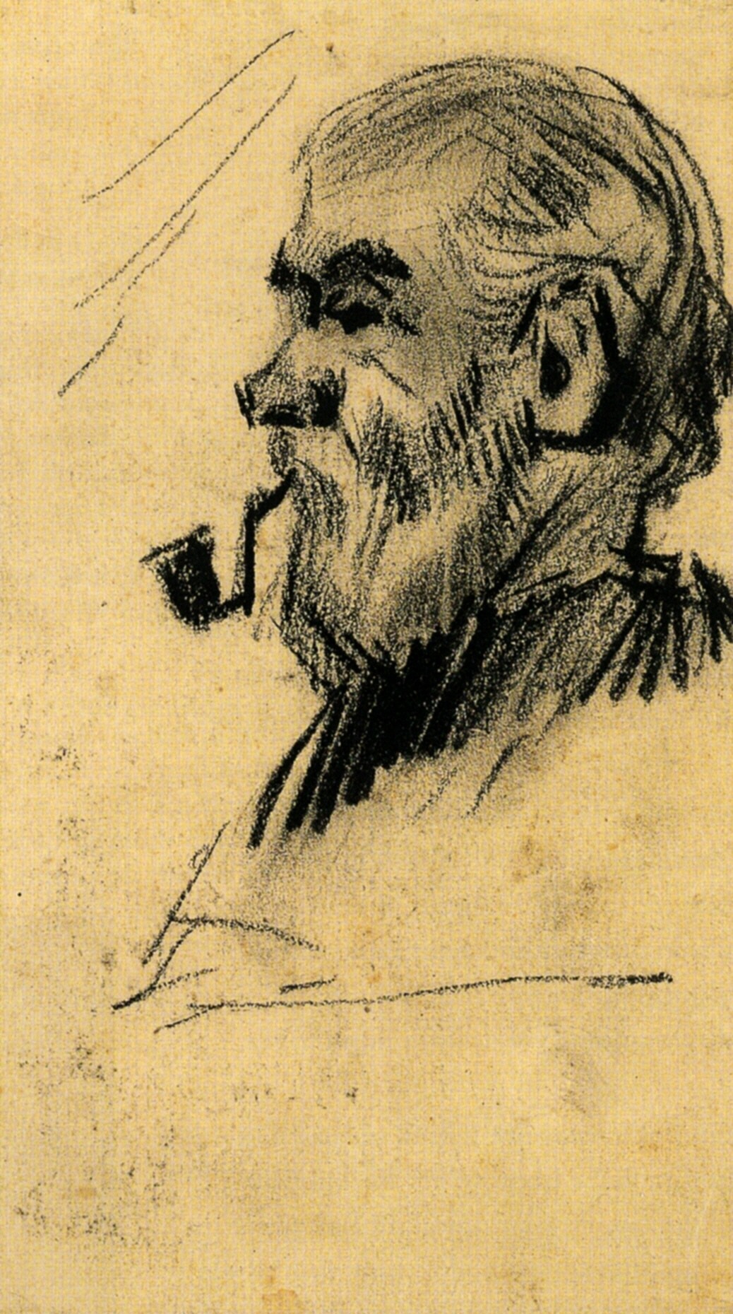 Head of an Old Man (1885) Vincent van Gogh tablo - Dekolata