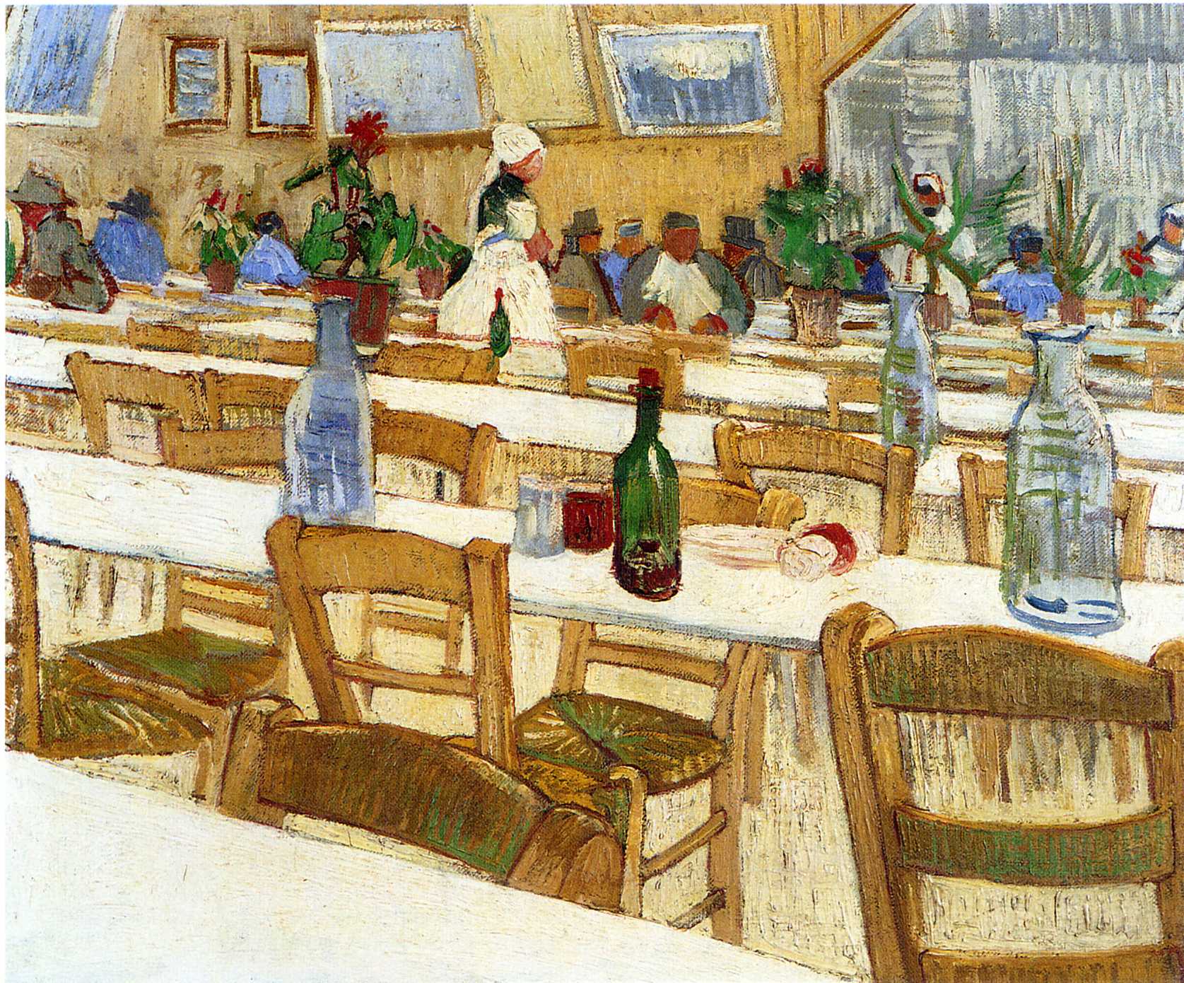 Interior of a Restaurant (1887) Vincent van Gogh tablo - Dekolata