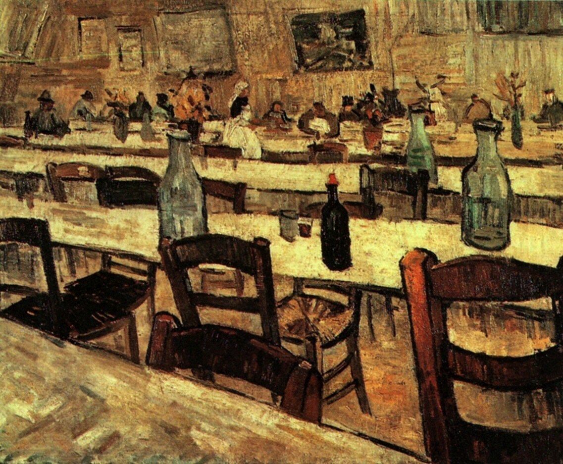 Interior of a Restaurant in Arles (1888) Vincent van Gogh tablo - Dekolata