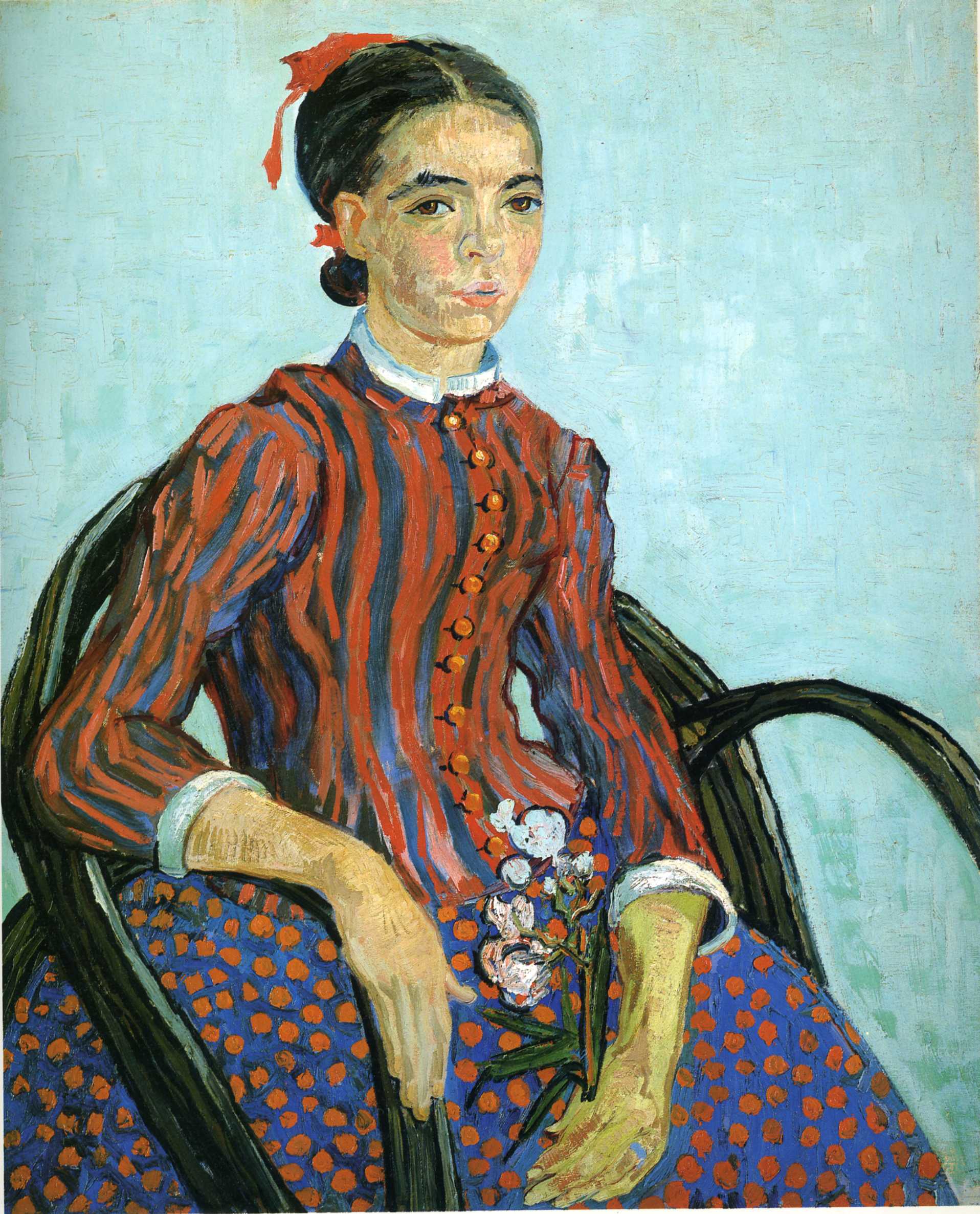 La mousme (1888) Vincent van Gogh tablo - Dekolata