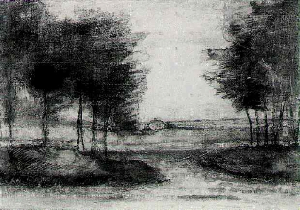 Landscape (1883) – Vincent van Gogh Tablo