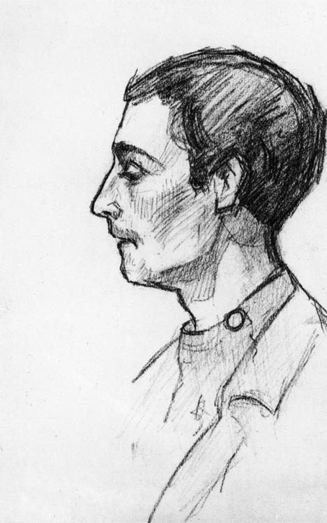 Portrait of a student (1916) – Aleksandr Deyneka Tablo