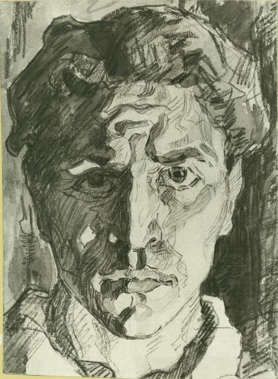 Self portrait (1916) Aleksandr Deyneka tablo - Dekolata
