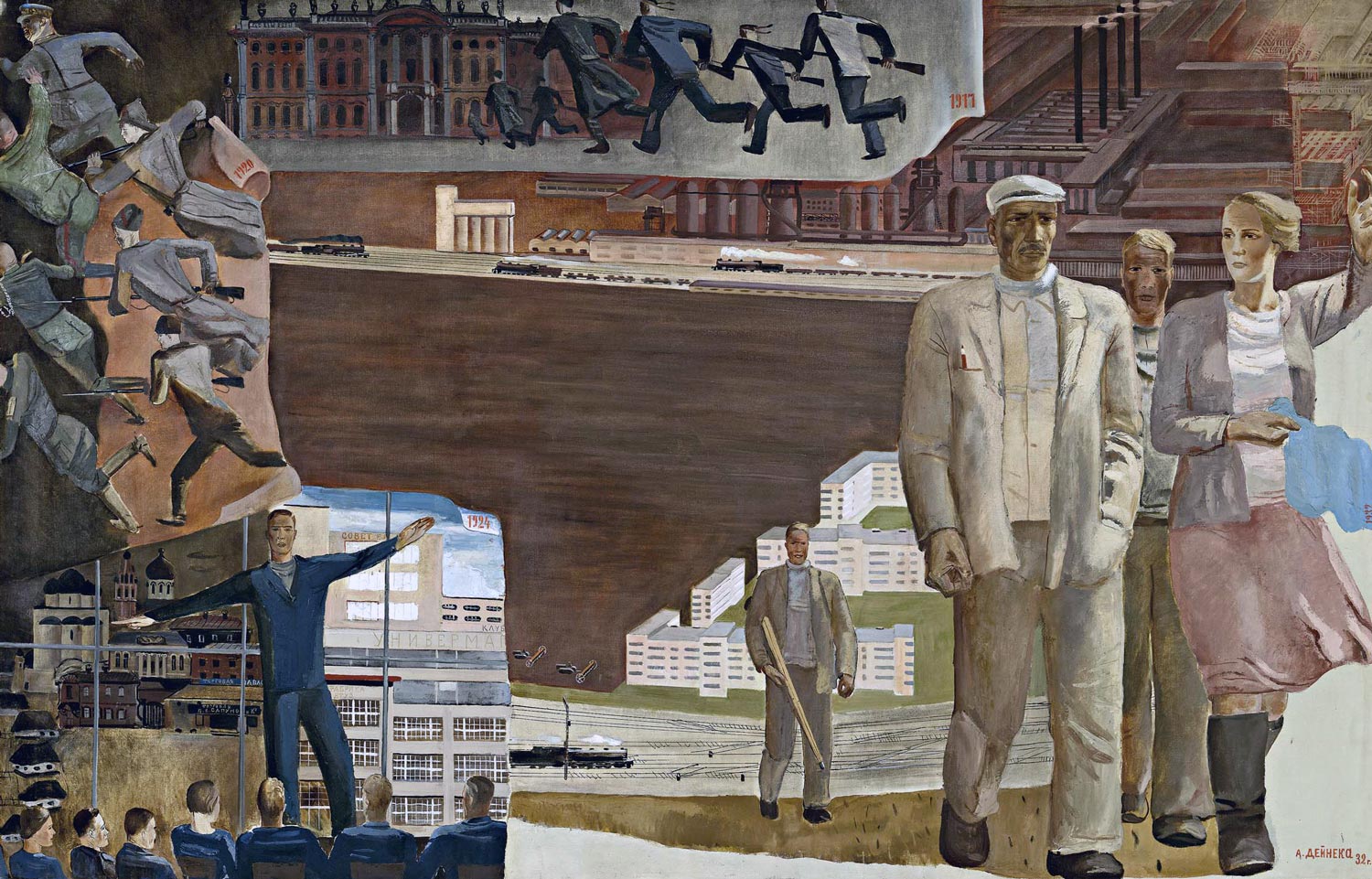 Who will defeat whom (1932) – Aleksandr Deyneka Tablo