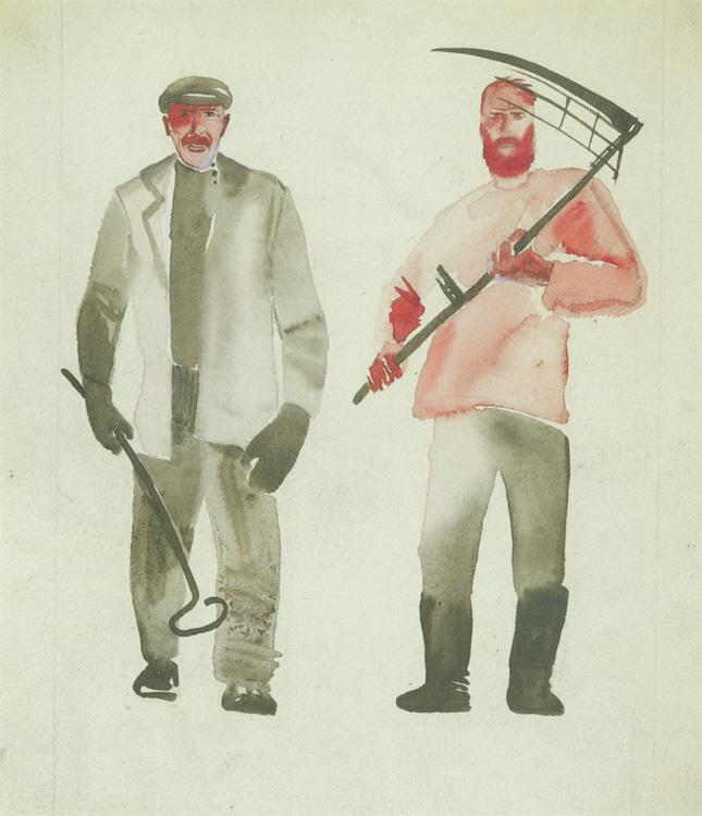 Worker and peasant (1927) – Aleksandr Deyneka Tablo