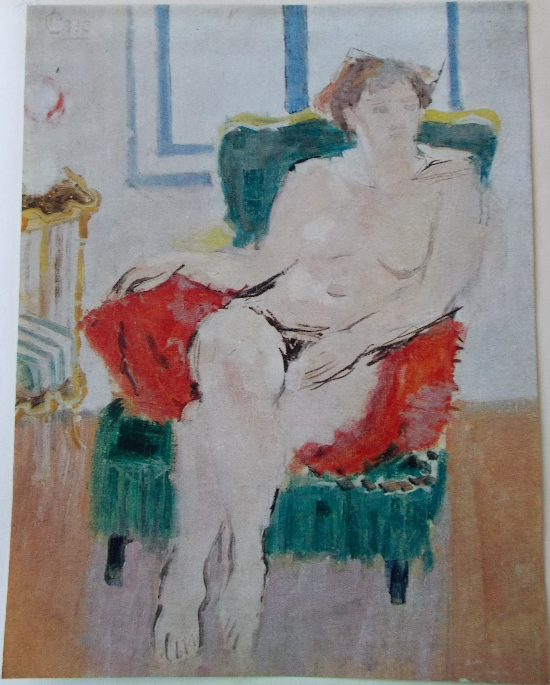 Nude in an Armchair (1936) Alexandru Ciucurencu tablo - Dekolata