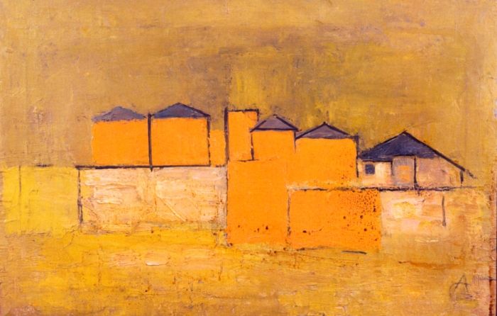 Orange Houses – Alexandru Ciucurencu Tablo