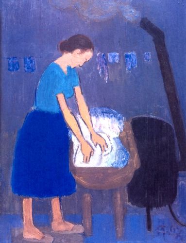 Woman Washing – Alexandru Ciucurencu Tablo